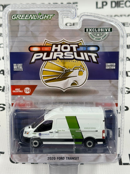GREENLIGHT 2020 Ford Transit US Customs Border Patrol 1:64 Diecast Hot Pursuit
