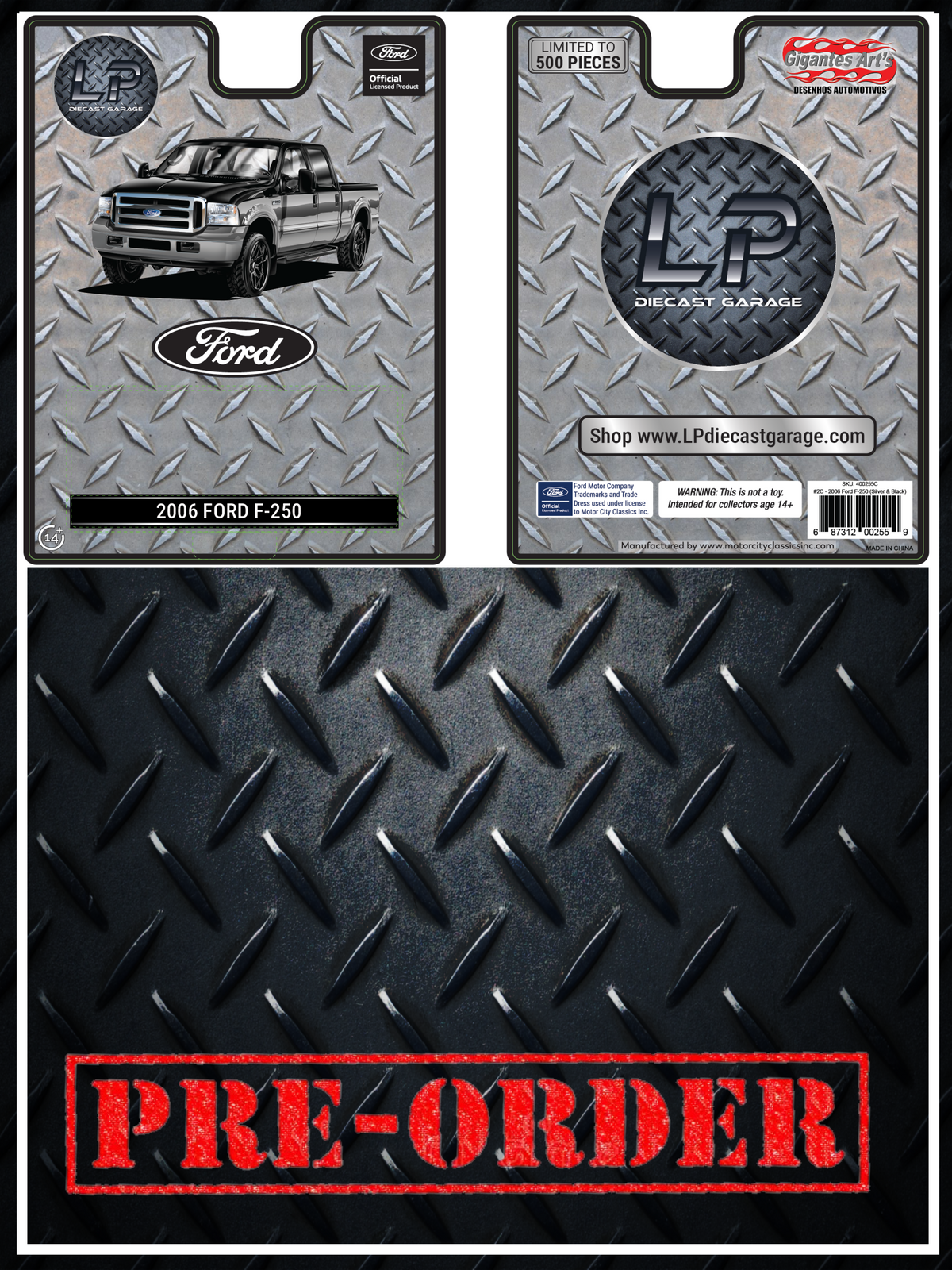 MCC 2006 Ford F-250 Silver & Black Truck LP Exclusive 1:64 Diecast PRE-ORDER