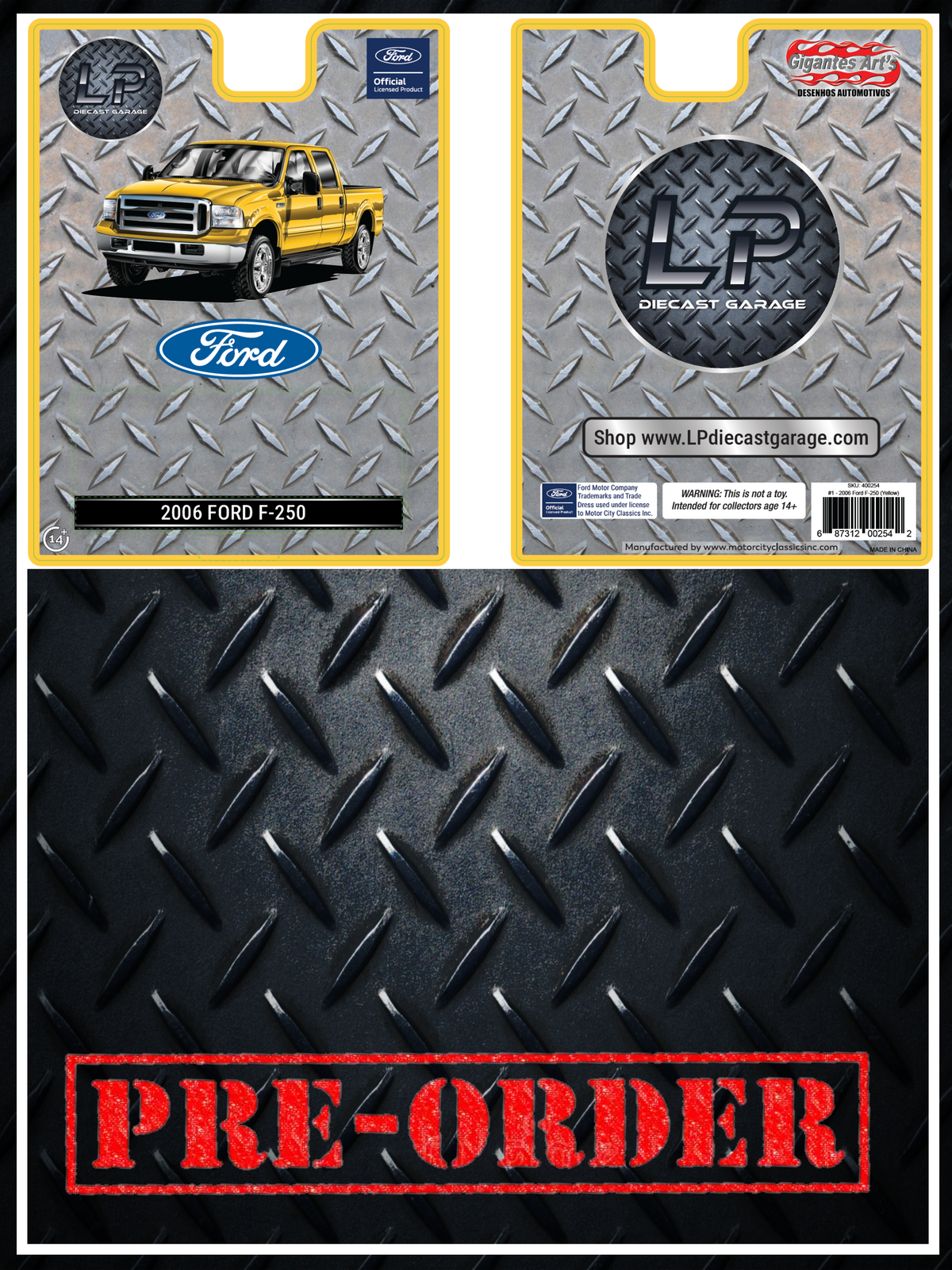 MCC 2006 Ford F-250 Screaming Yellow Truck LP Exclusive 1:64 Diecast PRE-ORDER