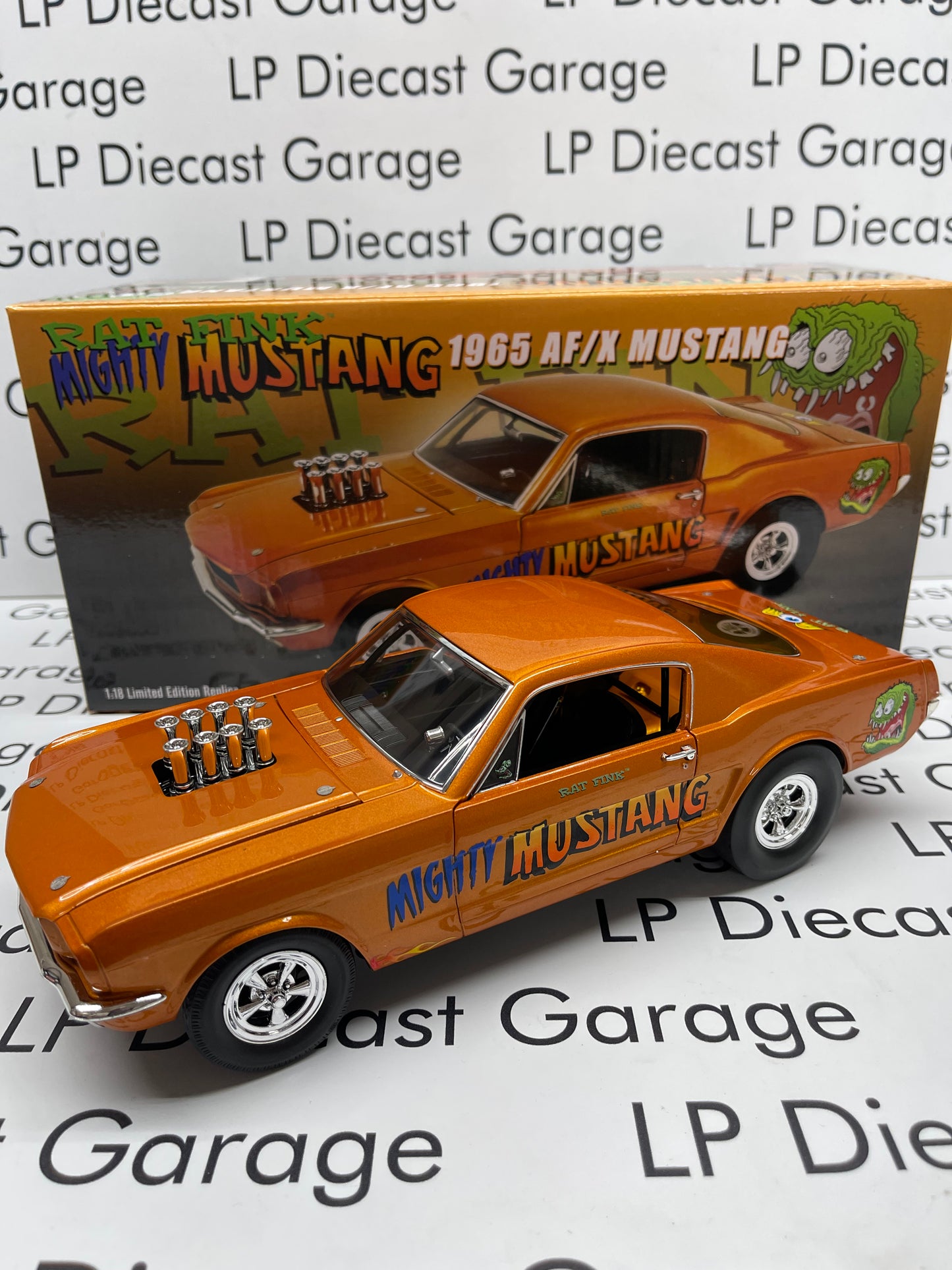ACME 1965 Ford Mustang AF/X Rat Fink Mighty Mustang 1:18 Diecast A1801860