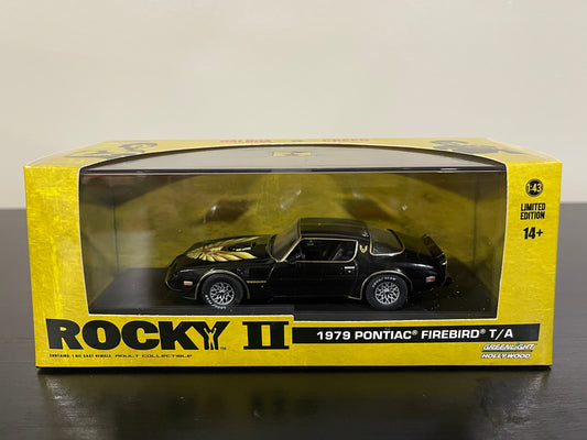 GREENLIGHT 1979 Pontiac Firebird T/A "Rocky II" Movie Car 1:43 Diecast