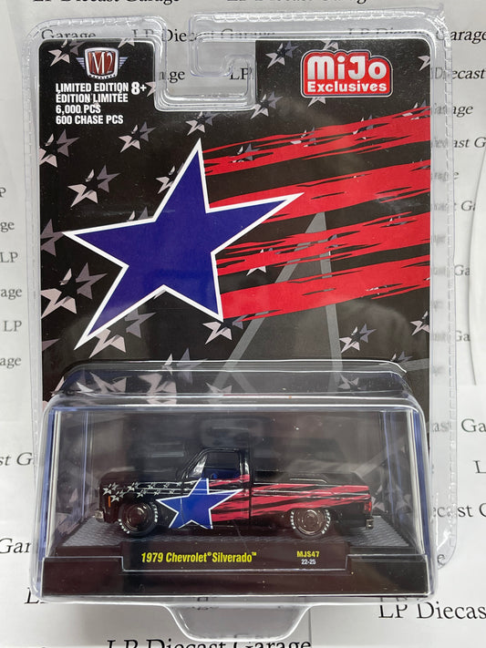 M2 Machines 1979 Chevrolet Silverado "Stars & Stripes" MiJo Exclusive 1:64 Diecast