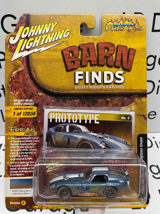 JOHNNY LIGHTNING 1964 Shelby Cobra Daytona Coupe Barn Finds 1:64 Diecast