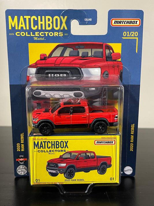MATCHBOX Collectors #1 2020 Ram Rebel Truck Red 1:64 Diecast
