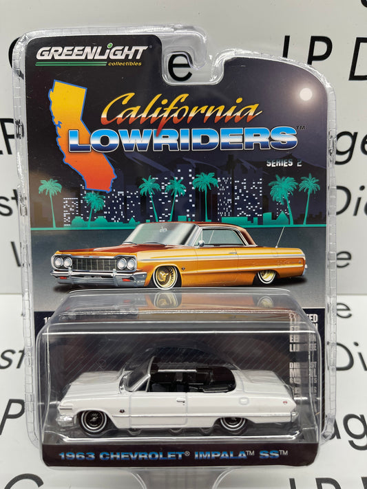 GREENLIGHT 1963 Chevrolet Impala SS Convertible California Lowriders Series 2 1:64 Diecast