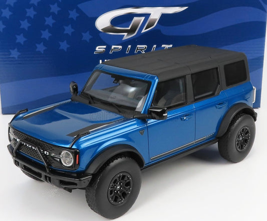 GT SPIRIT 2021 Ford Bronco First Edition 4- Door Blue US046 1:18 Diecast