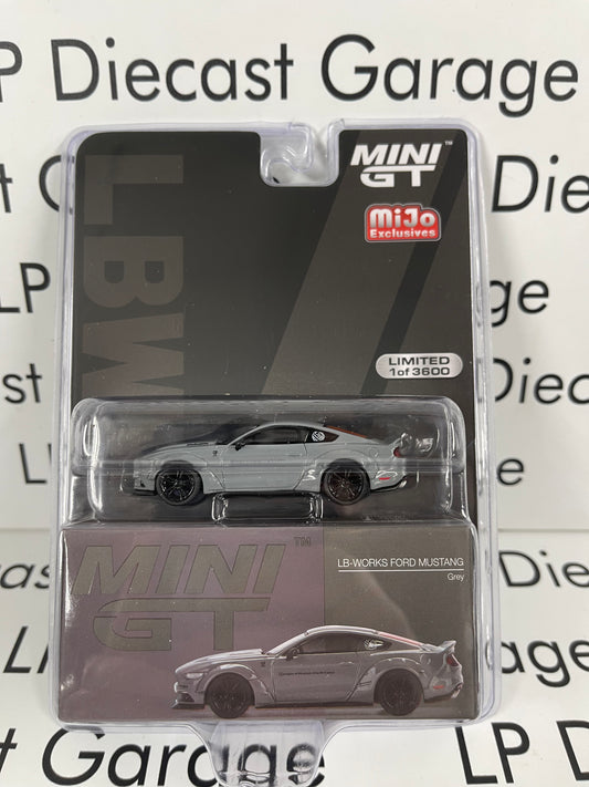 MINI GT 2022 Ford Mustang LB Works Grey MiJo Exclusive 1:64 Diecast