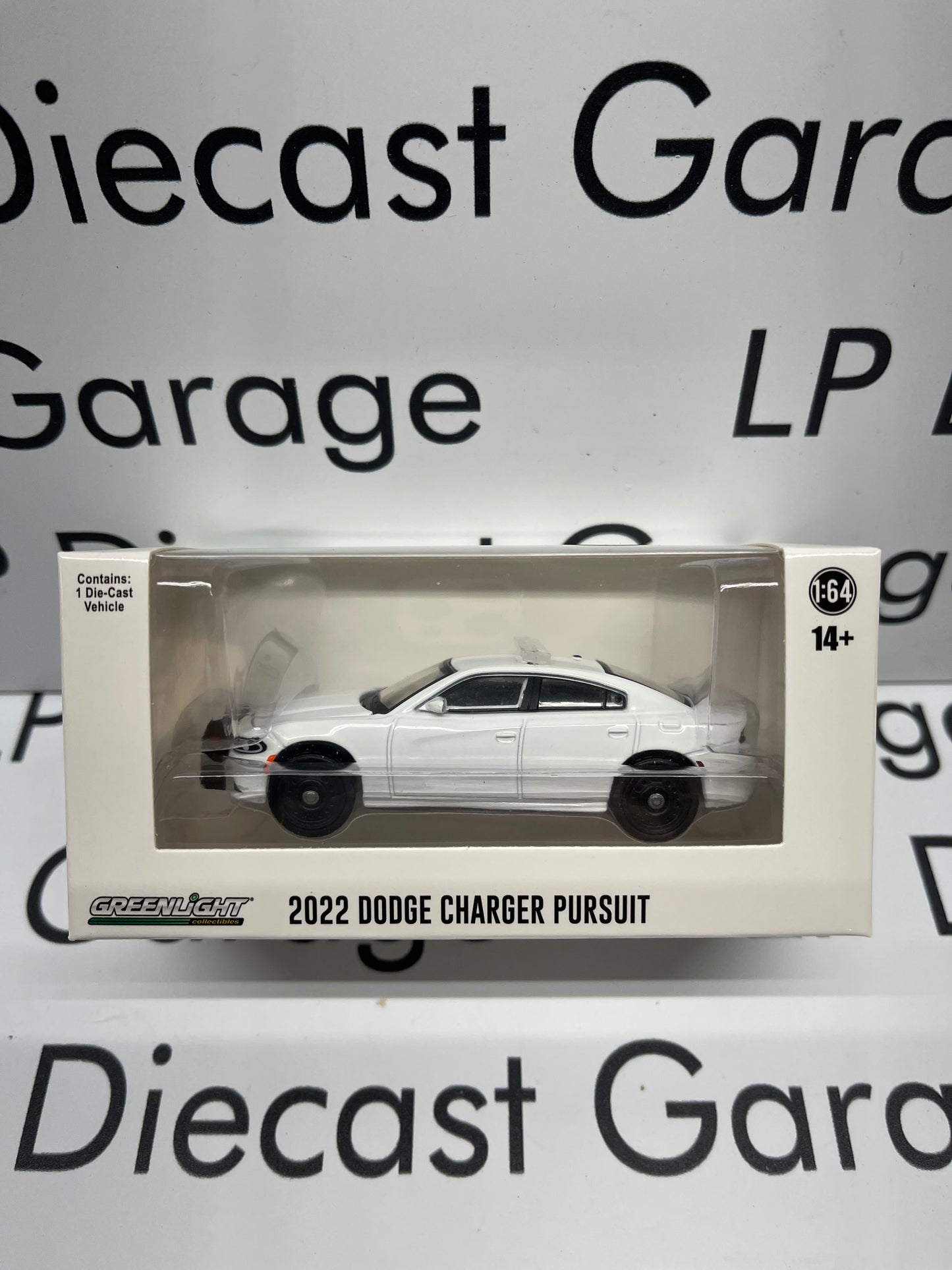 GREENLIGHT 2022 Dodge Charger Police Pursuit with Lightbar White 1:64 Diecast
