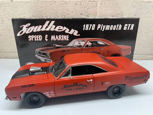 GMP 1970 Plymouth GTX Southern Speed & Marine Drag Car ACME Exclusive 1 of 522 Made 1:18 Diecast