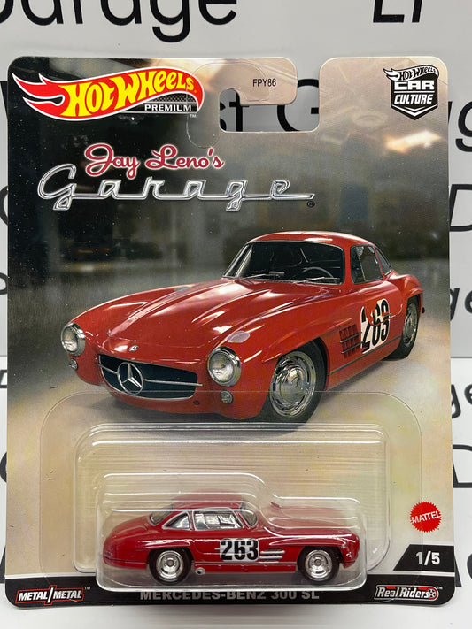 HOTWHEELS Jay Leno's Garage Red Mercedes Benz 300 SL 1:64 Diecast