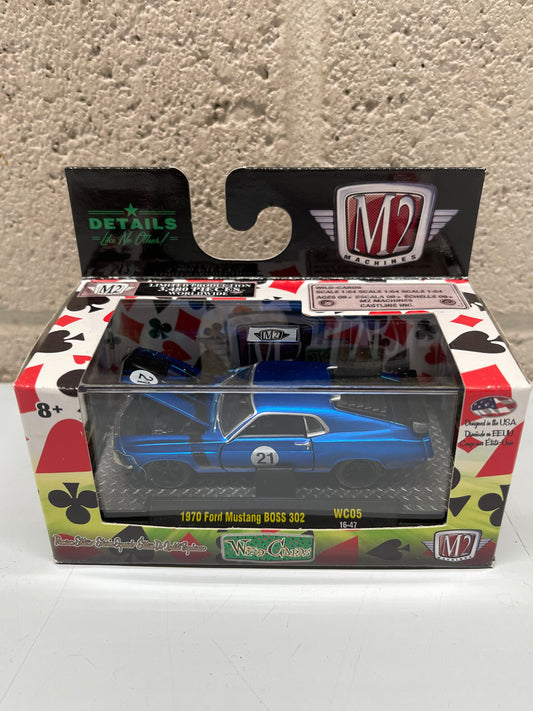 M2 Machines 1970 Ford Mustang BOSS 302 Wild Card 1:64 Diecast