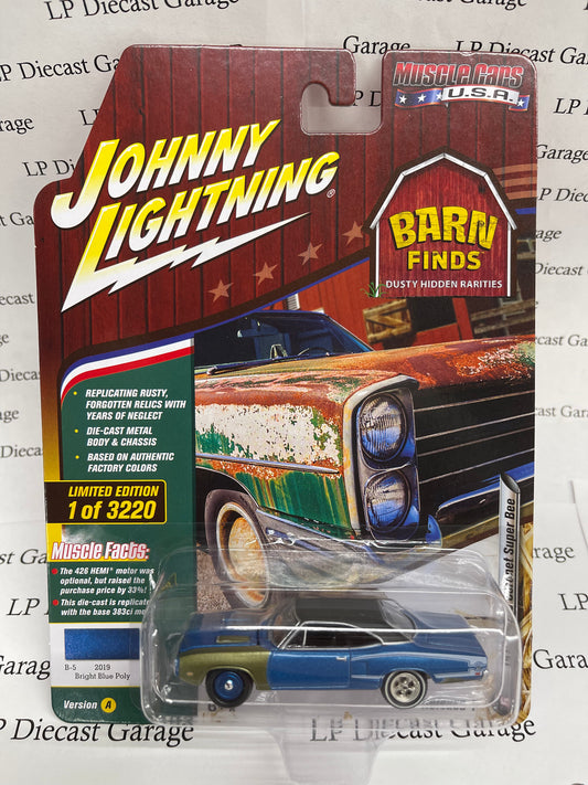 Johnny Lightning 1970 Dodge Coronet Super Bee Bright Blue Poly "Barn Finds" 1:64 Diecast