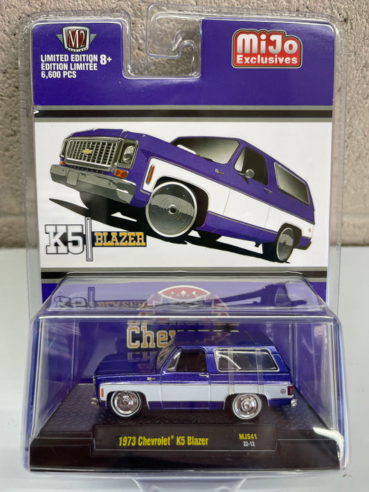 M2 Machines 1973 Chevrolet K5 Blazer Purple MiJo Exclusive 1:64 Diecast