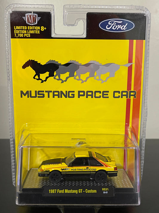 M2 Machines 1987 Ford Mustang GT Pace Car 1 of 7700 1:64 Diecast