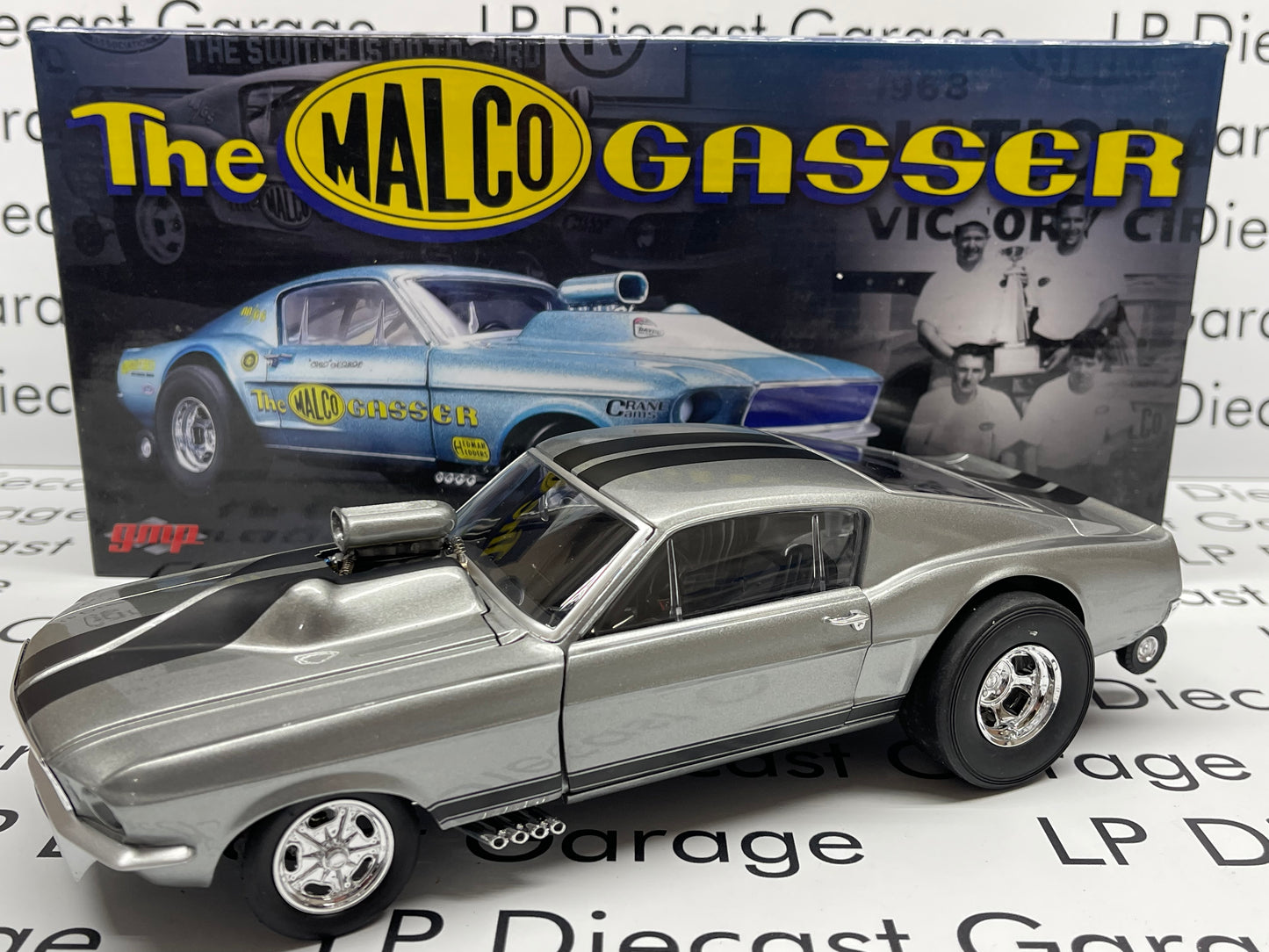 GMP 1969 Ford Mustang Boss Gasser "Eleanor" Silver 18885 1:18 Diecast