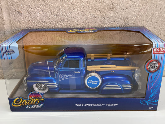 JADA 1951 Chevrolet Pickup Street Low Blue MiJo Exclusive 1:24 Diecast
